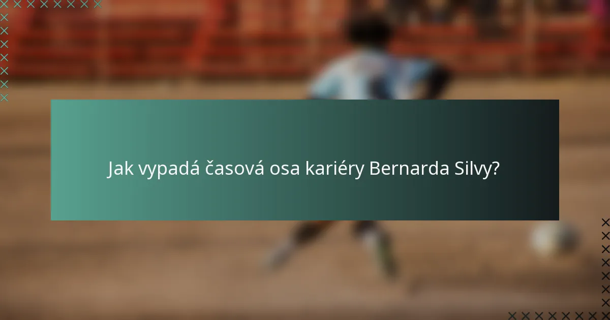 Jak vypadá časová osa kariéry Bernarda Silvy?